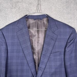 Brooks Brothers Blazer Mens 40L Fitzgerald 1818 EThomas Silk Wool Windowpane